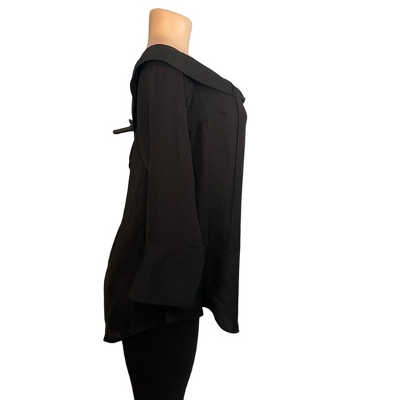 Free People Walk This Way Blouse in Black - Picture 6 of 10